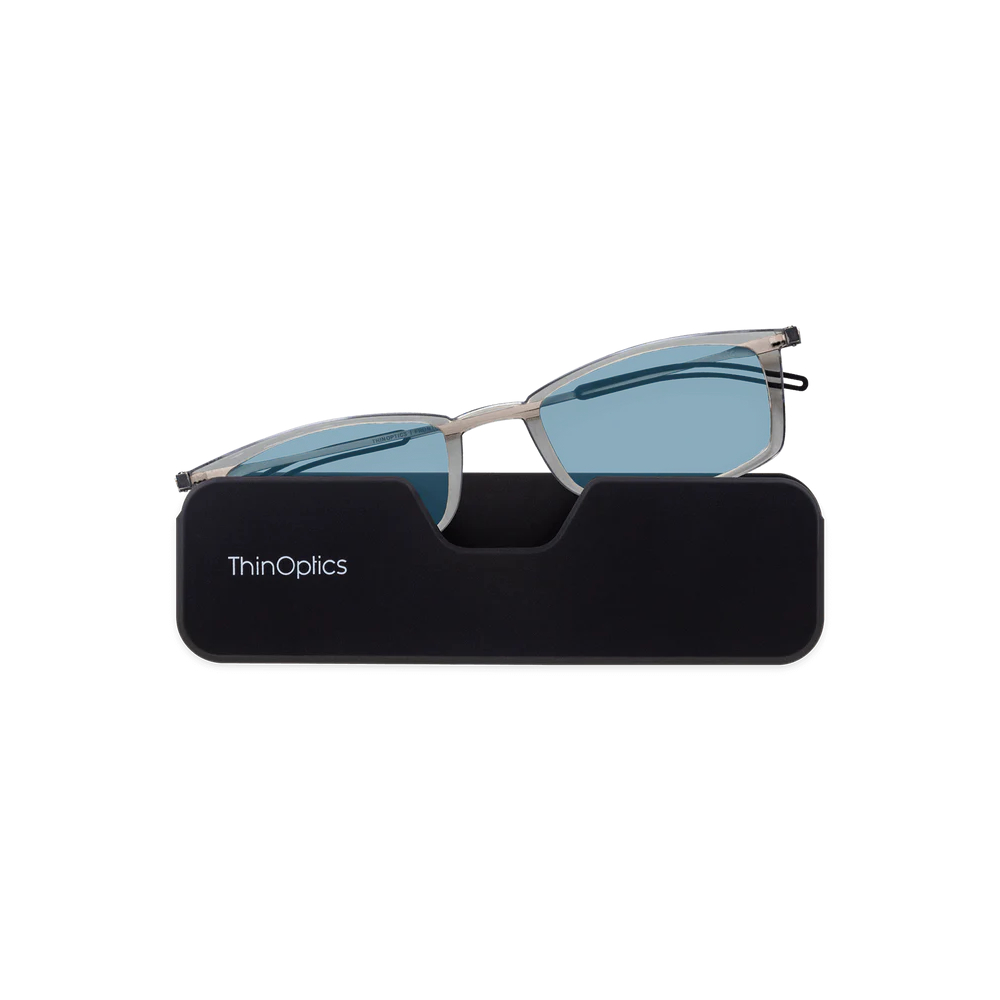 Компьютерные очки с магнитным кейсом. ThinOptics Brooklyn Blue Light Blocker Glasses